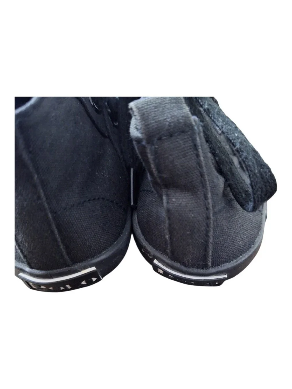 Ralph Lauren Black Canvas High-Top Toddler Sneakers Size 2